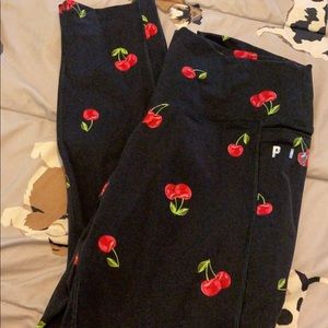 Vs pink ultimate cherry leggings